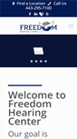 Mobile Screenshot of freedomhearing.com