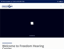 Tablet Screenshot of freedomhearing.com