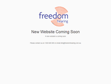 Tablet Screenshot of freedomhearing.com.au